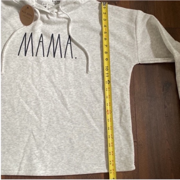 Rae Dunn Women’s “Mama” Top Hoodie Sweatshirt Gray New with tags size Large - Picture 5 of 7